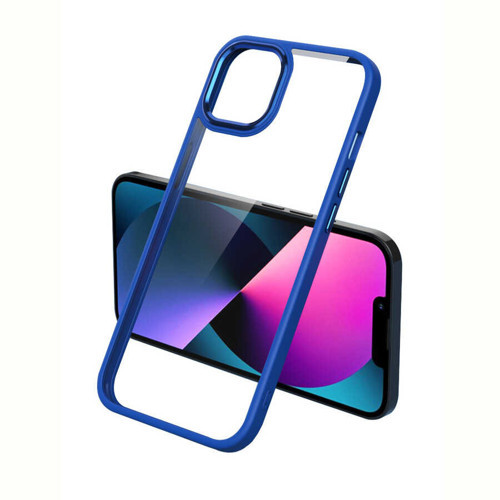 iPhone 13 Kılıf Şeffaf Arka Yüz Kamera Yükseltili Silikon Maks
