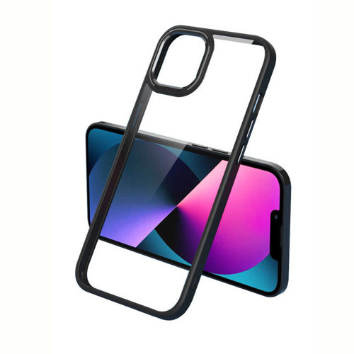 iPhone 13 Kılıf Şeffaf Arka Yüz Kamera Yükseltili Silikon Maks