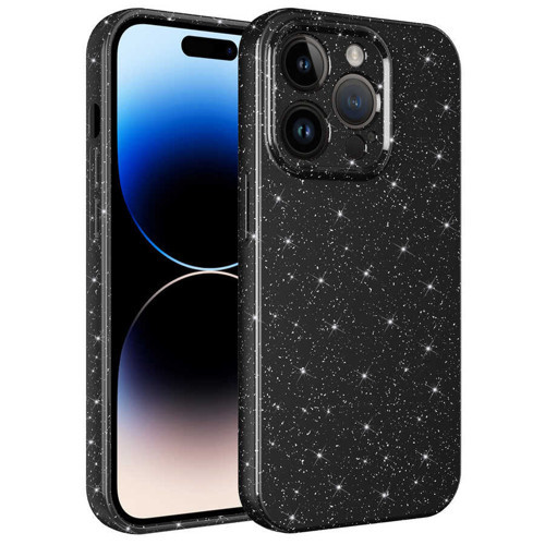 iPhone 14 Pro Kılıf Kamera Korumalı Simli Silikon Üstün Koruma Maks