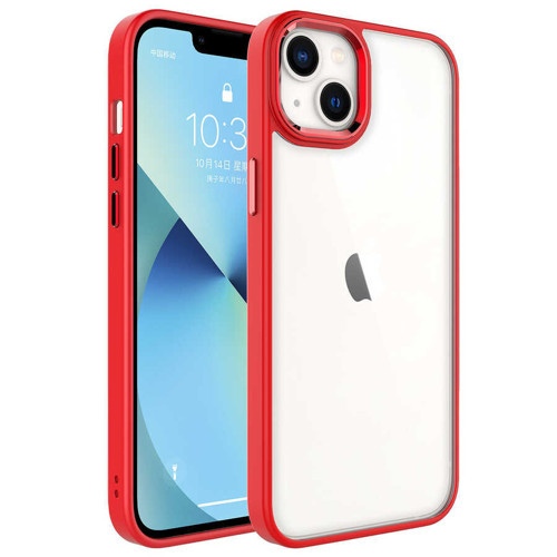 iPhone 14 Kılıf Şeffaf Arka Yüz Kamera Yükseltili Silikon Maks