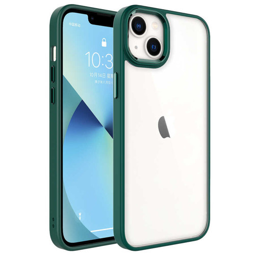 iPhone 14 Kılıf Şeffaf Arka Yüz Kamera Yükseltili Silikon Maks
