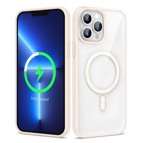 iPhone 13 Pro Kılıf Kenarlar İnce Arka Kısım MagSafe Kamera Yükseltili Silikon Maks