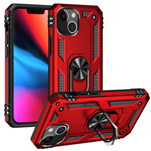 iPhone 13 Kılıf Kamera Koruyucu Manyetik Standlı Tank Koruma Maks