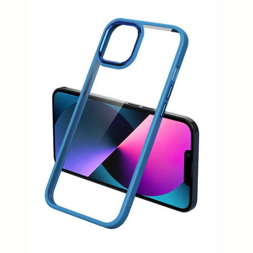 iPhone 13 Kılıf Şeffaf Arka Yüz Kamera Yükseltili Silikon Maks