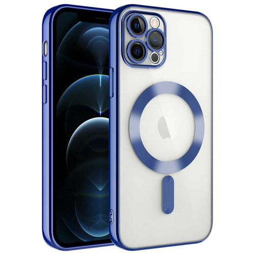 iPhone 12 Pro Max Kılıf MagSafe Kamera Lens Korumalı Logo Gösteren İnce Hafif Maks