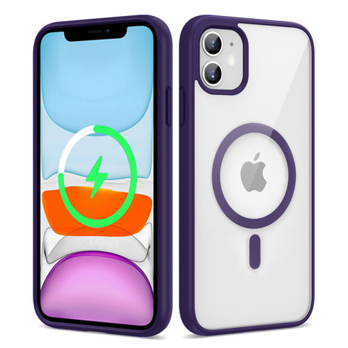 iPhone 12 Kılıf Kenarlar İnce Arka Kısım MagSafe Kamera Yükseltili Silikon Maks