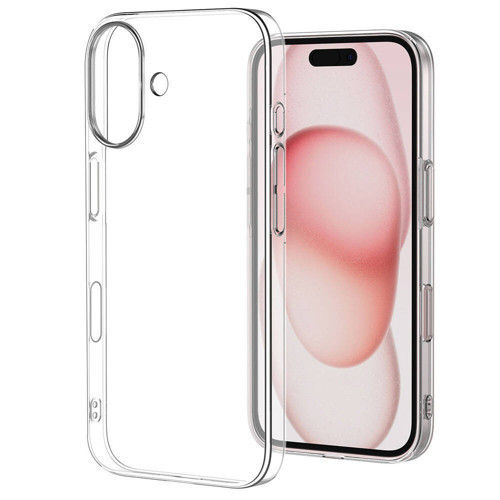 iPhone 16 Kılıf Sararmaz Ultra İnce Sert Mika Kamera Yükseltili Maks