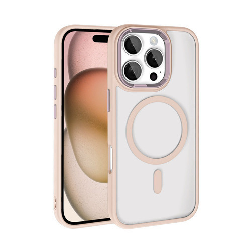 iPhone 16 Pro Max Kılıf MagSafe Şeffaf Arka Yüz Kamera Yükseltili Silikon Maks