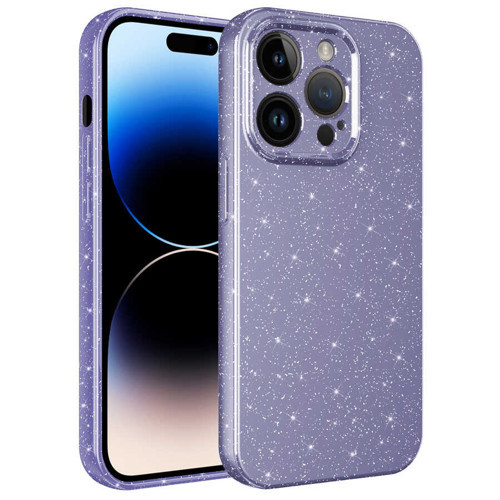 iPhone 14 Pro Kılıf Kamera Korumalı Simli Silikon Üstün Koruma Maks