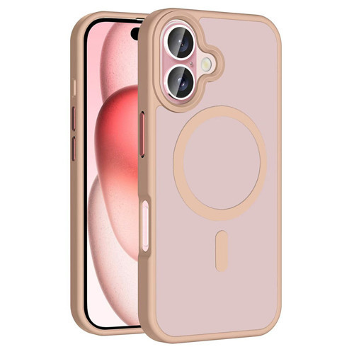iPhone 16 Plus Kılıf MagSafe Destekli Kamera Yükseltili Silikon Mat Parmak İzi Tutmayan Maks