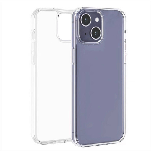 iPhone 15 Plus Kılıf Sararmaz Ultra İnce Sert Mika Kamera Yükseltili Maks