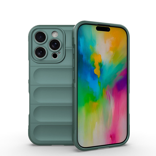 iPhone 16 Pro Max Kılıf Kamera Korumalı Esnek Silikon Parmak Şeritli Maks