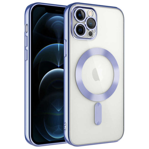iPhone 12 Pro Max Kılıf MagSafe Kamera Lens Korumalı Logo Gösteren İnce Hafif Maks