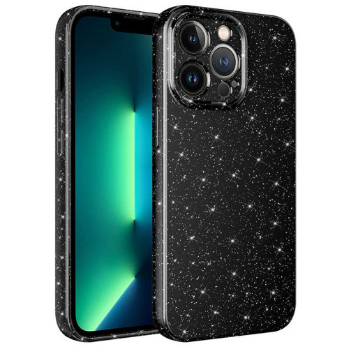 iPhone 12 Pro Kılıf Kamera Korumalı Simli Silikon Üstün Koruma Maks