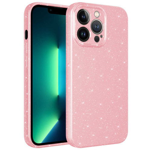 iPhone 12 Pro Kılıf Kamera Korumalı Simli Silikon Üstün Koruma Maks
