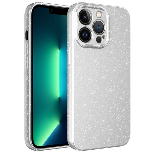 iPhone 12 Pro Kılıf Kamera Korumalı Simli Silikon Üstün Koruma Maks