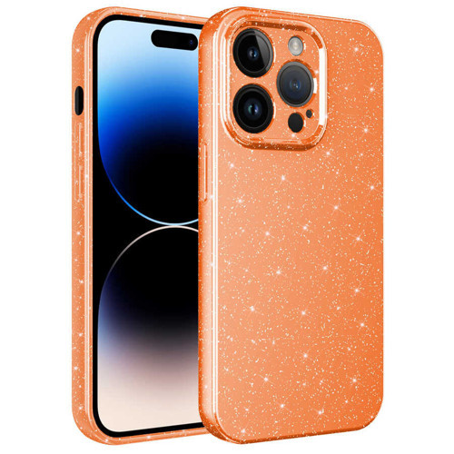 iPhone 14 Pro Kılıf Kamera Korumalı Simli Silikon Üstün Koruma Maks
