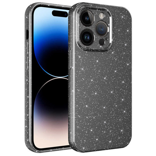 iPhone 14 Pro Kılıf Kamera Korumalı Simli Silikon Üstün Koruma Maks