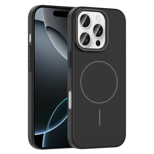 iPhone 16 Pro Kılıf İnce MagSafe Kamera Yükseltili Yumuşak Silikon Maks
