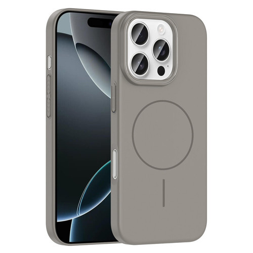 iPhone 16 Pro Kılıf İnce MagSafe Kamera Yükseltili Yumuşak Silikon Maks
