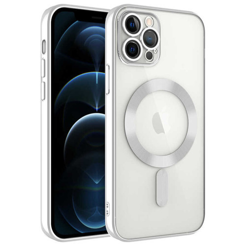 iPhone 12 Pro Max Kılıf MagSafe Kamera Lens Korumalı Logo Gösteren İnce Hafif Maks
