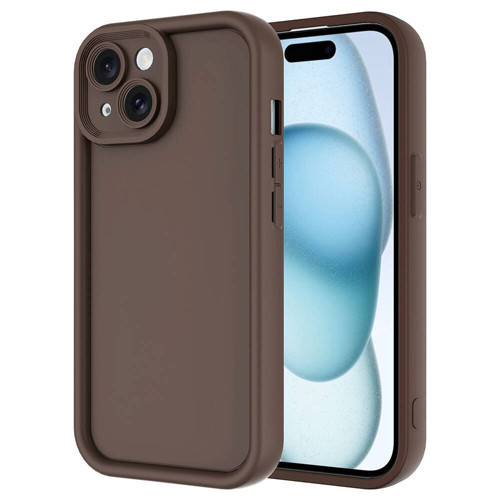 iPhone 15 Kılıf Kamera Korumalı Kalın Silikon Üstün Koruma Maks