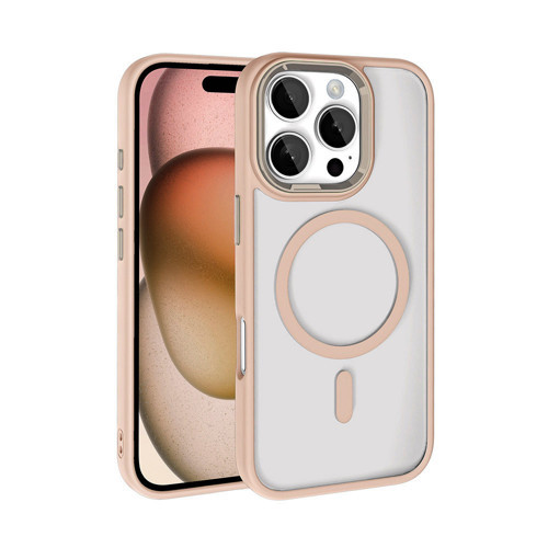 iPhone 16 Pro Max Kılıf MagSafe Şeffaf Arka Yüz Kamera Yükseltili Silikon Maks
