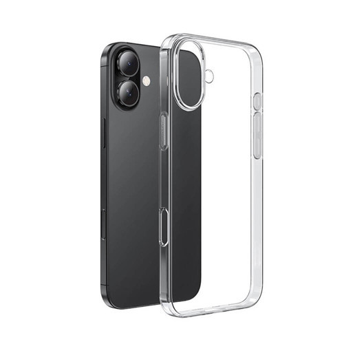 iPhone 16 Plus Kılıf Kamera Korumalı Şeffaf Kalın Üstün Koruma Silikon Maks