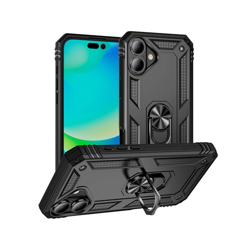 iPhone 16 Kılıf Kamera Koruyucu Manyetik Standlı Tank Koruma Maks