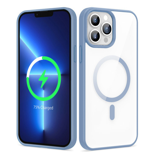 iPhone 13 Pro Kılıf Kenarlar İnce Arka Kısım MagSafe Kamera Yükseltili Silikon Maks