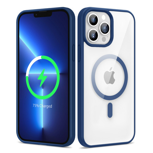 iPhone 13 Pro Max Kılıf Kenarlar İnce Arka Kısım MagSafe Kamera Yükseltili Silikon Maks