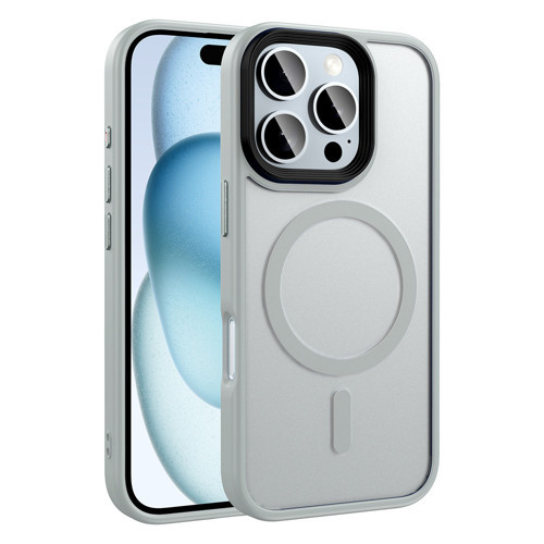 iPhone 16 Pro Kılıf MagSafe Destekli Kamera Yükseltili Mat Parmak İzi Tutmayan Silikon Maks