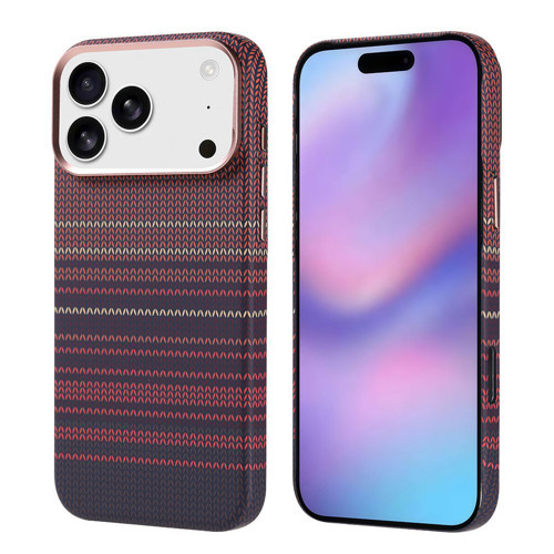 iPhone 17 Pro Max Kılıf Ultra İnce Magsafe Karbon Fiber Görünümlü İnce Hafif Maks