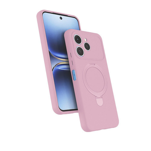 Tecno Spark 40 Kılıf 360 Derece Döner Standlı MagSafe Kamera Lens Korumalı Silikon Maks