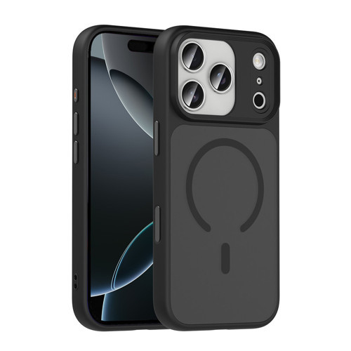 iPhone 18 Pro Kılıf MagSafe Destekli Kamera Yükseltili Mat Parmak İzi Tutmayan Silikon Maks