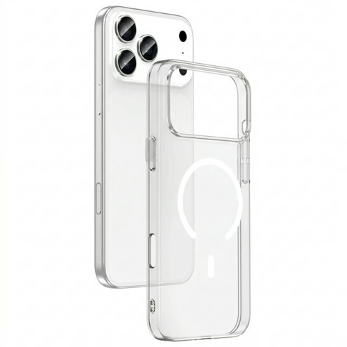 iPhone 17 Pro Kılıf Sararmaz Ultra İnce Sert Mika Magsafe Kamera Yükseltili Maks