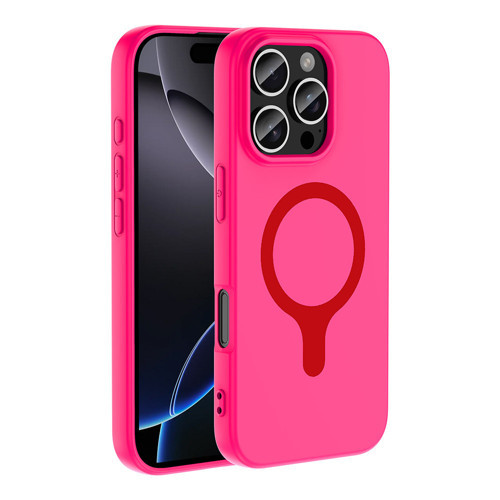 iPhone 16 Pro Kılıf Pastel Renkli MagSafe Kamera Yükseltili Silikon Maks