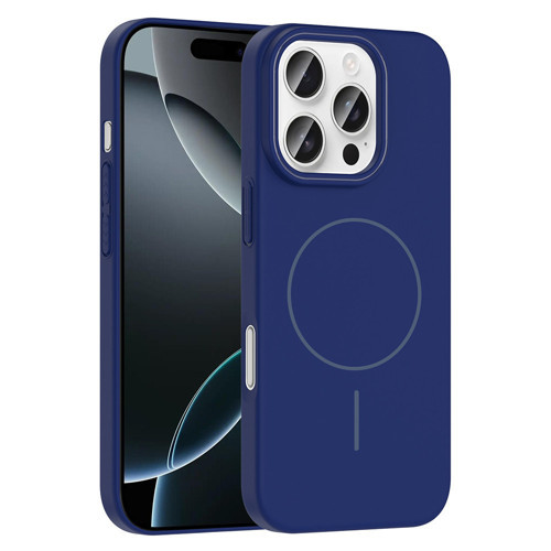 iPhone 16 Pro Kılıf İnce MagSafe Kamera Yükseltili Yumuşak Silikon Maks