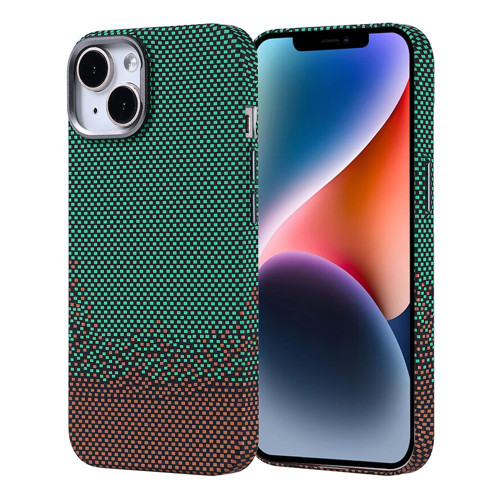 iPhone 13 Kılıf Ultra İnce Magsafe Karbon Fiber Görünümlü İnce Hafif Maks