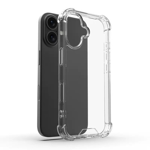 iPhone 16 Plus Kılıf Darbe Önleyici Anti Shock Özellikli Kamera Korumalı Silikon Maks