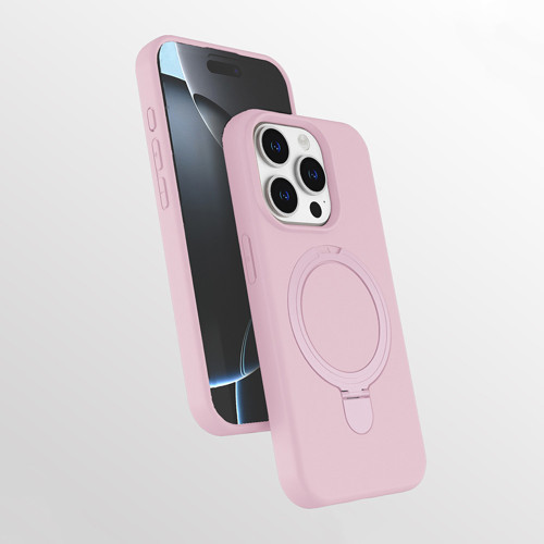 iPhone 14 Pro Max Kılıf 360 Derece Döner Standlı MagSafe Kamera Lens Korumalı Silikon Maks