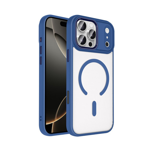 iPhone 17 Pro Max Kılıf MagSafe Şeffaf Arka Yüz Kamera Yükseltili Silikon Maks
