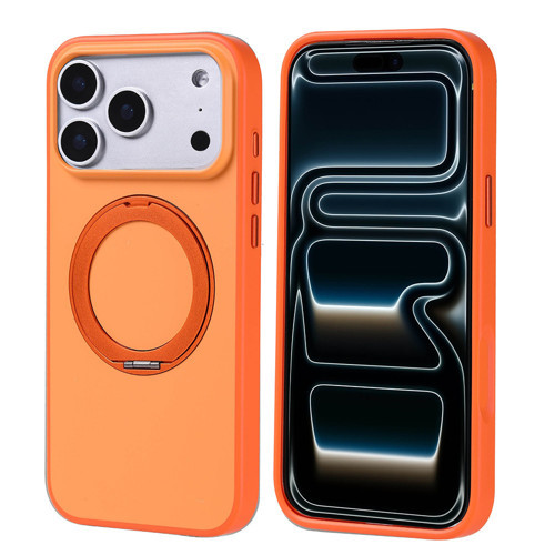 iPhone 17 Pro Max Kılıf 360 Derece Döner Standlı MagSafe Kamera Yükseltili Silikon Maks