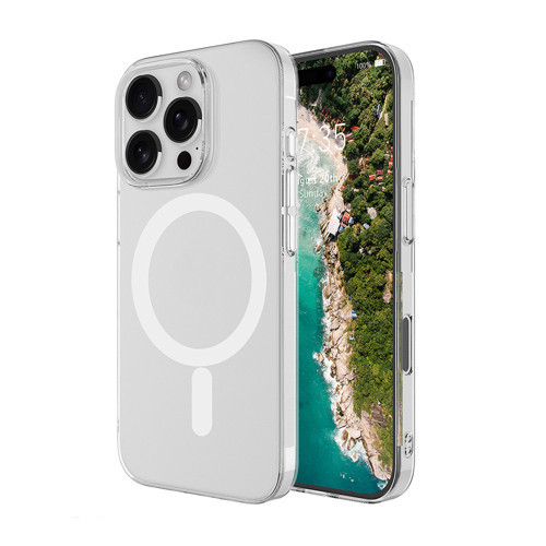 iPhone 16 Pro Max Kılıf Sararmaz Ultra İnce Sert Mika Magsafe Kamera Yükseltili Maks