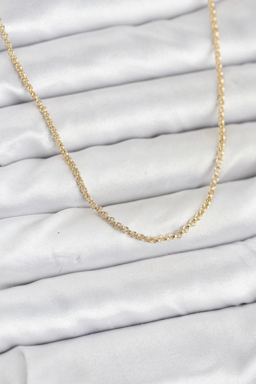 CM 14K Gold Renk Halka Model 60 cm Kadın Kolye TJ-BKO10930
