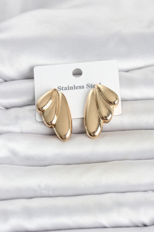 316L Çelik Gold Renk Vintage Kadın Küpe TJ-BKP11808