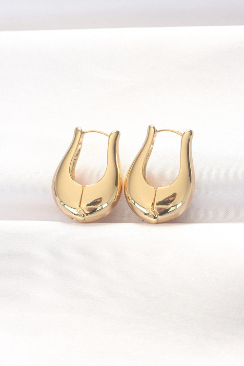 Pirinç Gold Renk Bombeli Küpe TJ-BKP8878