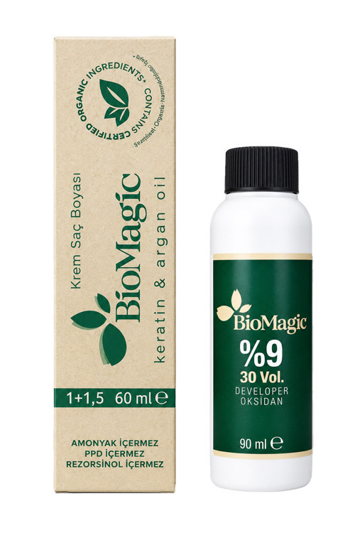 BioMagic Organik İçerikli Amonyaksız Saç Boyası 60 Ml. + Oksidan 90 Ml.