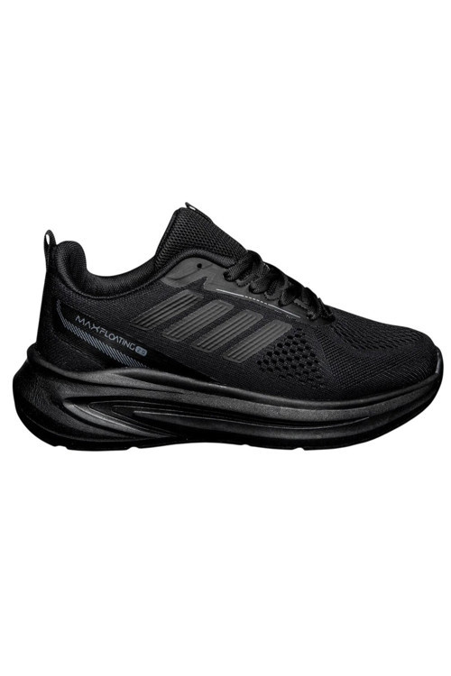ULTRA HAFİF,FREE STEPS, MAX FLOATİNG (Hava Alan) Siyah Bağcıklı Erkek Sneakers Spor AyAkkabı