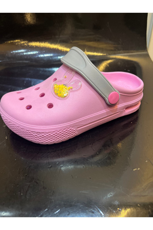 Air Tabanlı Işıklı Terlik Sandalet Pembe